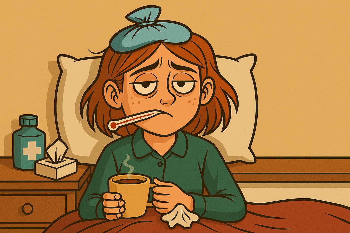 syk og hjemmeværende